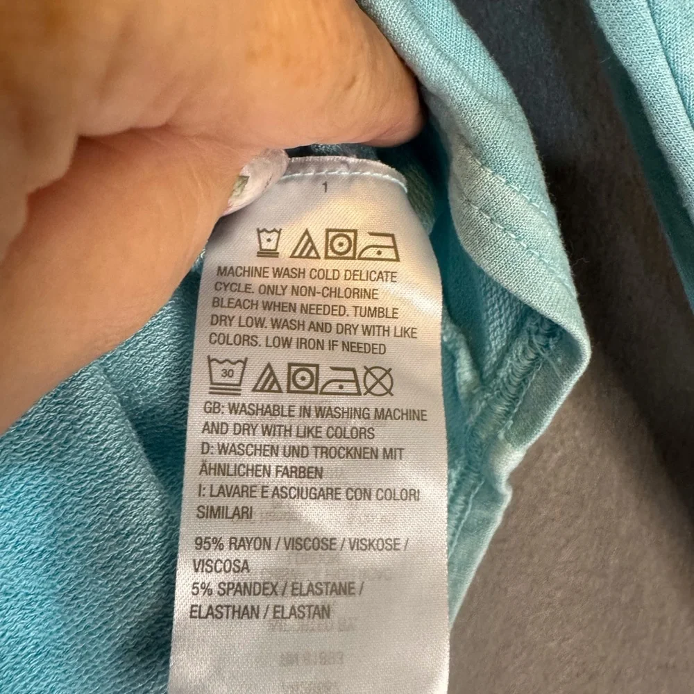 Women's Blue Long Sleeve Top - Picture 4 of 5